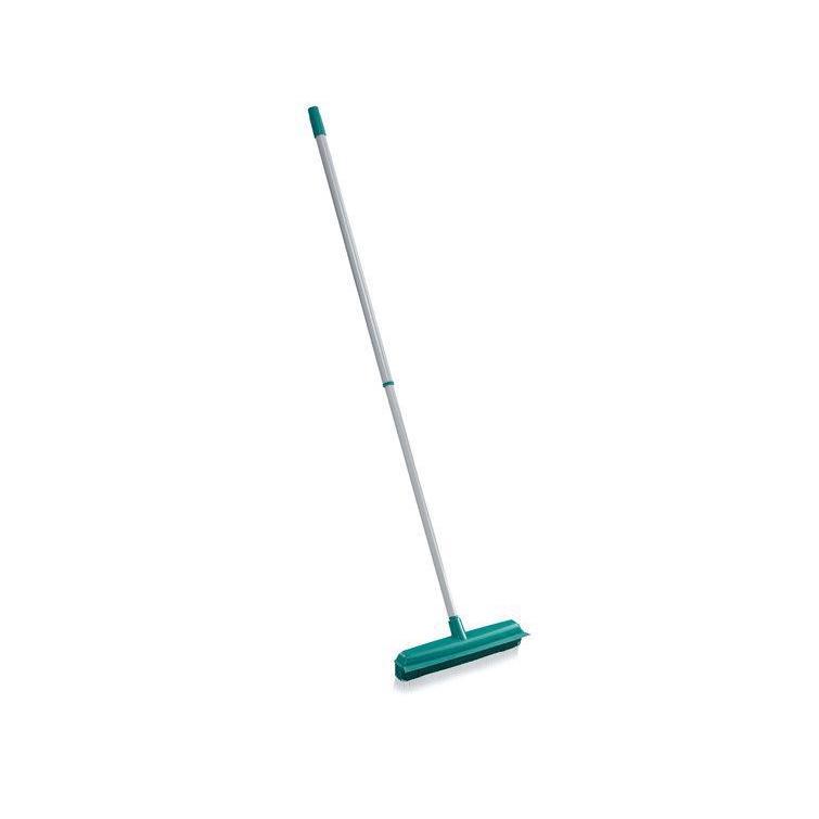 Leifheit classic suprabezem / rubberen bezem 35 cm met telescoopsteel (80-140 cm)-leifheit-bouwhof shop (6159649603760)