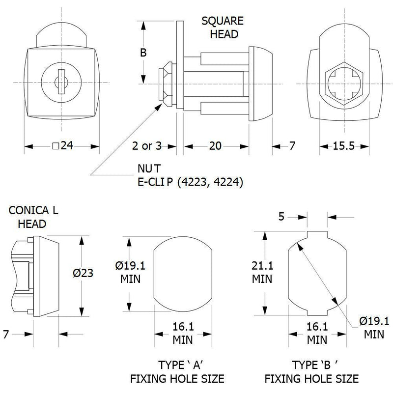 L&F AUTOMAATCILINDER 0804/53/2 VERSCHILLEND SLUITEND INCL. 2 SLEUTELS SLEUTELSERIE 45A-NAUTA-Bouwhof shop (6162817450160)