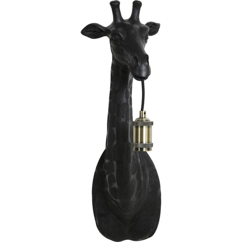 Light & Living Giraffe wandlamp, mat zwart-LIGHT & LIVING [BO] (verlichting)-Bouwhof shop (6979983769776)