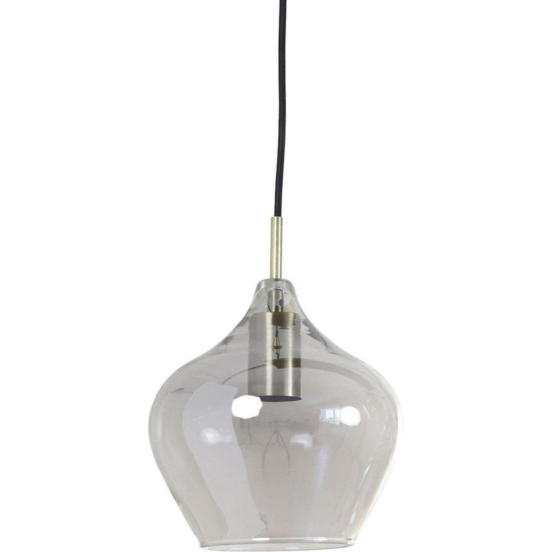 Hanglamp 10L 124x35x60 cm RAKEL antiek brons + smoke-LIGHT & LIVING [BO] (verlichting)-Bouwhof shop (6644582252720)