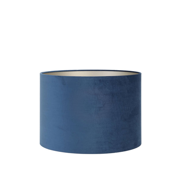 Light & Living Kap cilinder 40-40-30 cm VELOURS- petrol blauw-LIGHT & LIVING [BO] (verlichting)-Bouwhof shop (7053484064944)