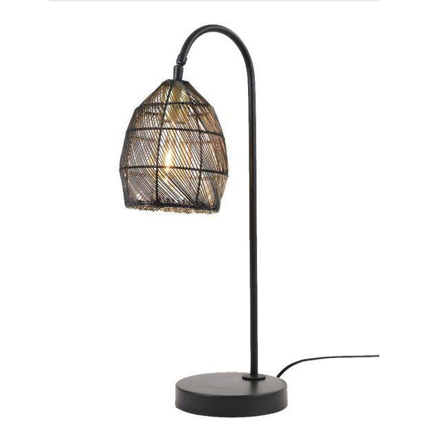 Tafellamp 23x18x60 cm MEYA mat zwart + goud-LIGHT & LIVING [BO] (verlichting)-Bouwhof shop (6969663946928)