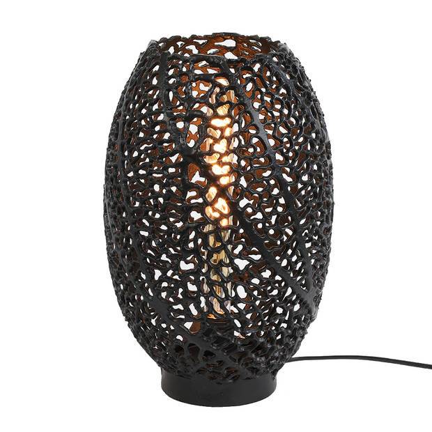 Tafellamp 24x40 cm SINULA mat zwart-LIGHT & LIVING [BO] (verlichting)-Bouwhof shop (6969685999792)