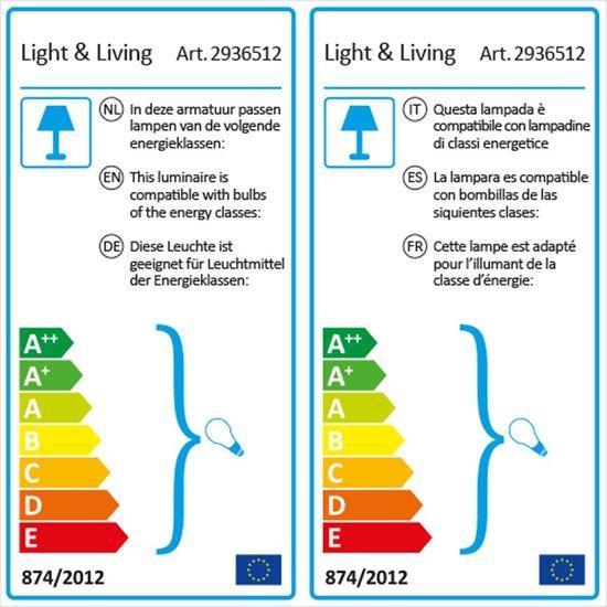 LIGHT & LIVING HANGLAMP 60X29.5 CM TRIPOLI ROTAN NATUREL + ZWART-LIGHT & LIVING [BO] (verlichting)-Bouwhof shop (6156002361520)