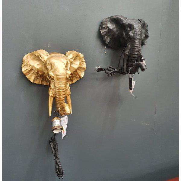 Wandlamp 35x13x36 cm ELEPHANT licht goud (7053484916912)