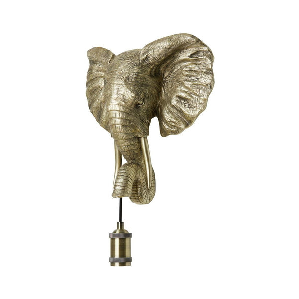 Wandlamp 35x13x36 cm ELEPHANT licht goud-LIGHT & LIVING [BO] (verlichting)-Bouwhof shop (7053484916912)