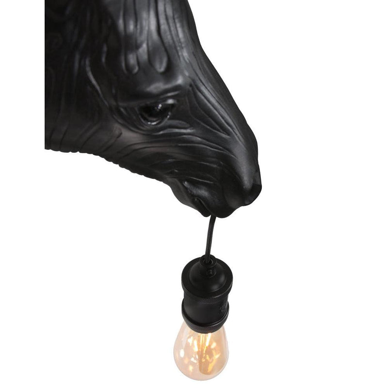 Wandlamp 34.5 x 16 x 24.5 cm ZEBRA mat zwart-LIGHT & LIVING [BO] (verlichting)-Bouwhof shop (7062316679344)