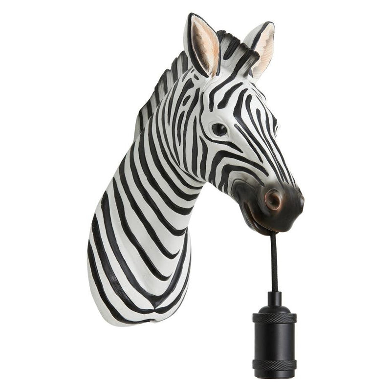 Light & Living dieren wandlamp Zebra, zwart en wit-LIGHT & LIVING [BO] (verlichting)-Bouwhof shop
