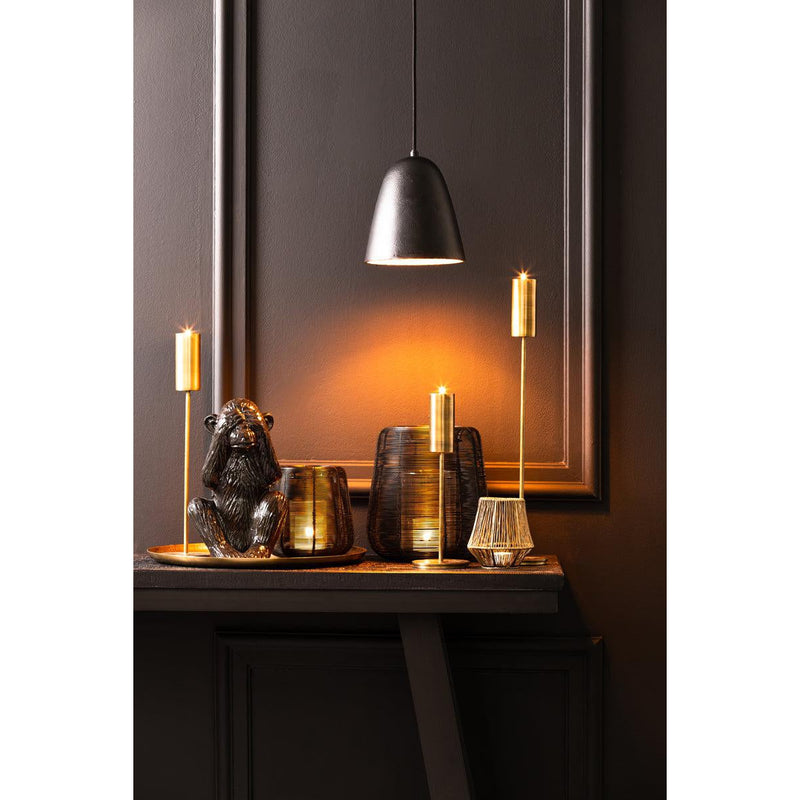 Light & Living hanglamp 18x20 Sumeri mat zwart-goud-LIGHT & LIVING [BO] (verlichting)-Bouwhof shop