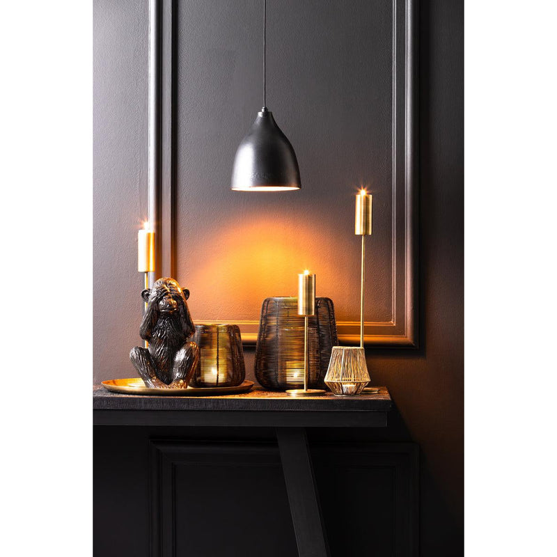 Light & Living hanglamp 18x20 Sumero mat zwart-goud-LIGHT & LIVING [BO] (verlichting)-Bouwhof shop