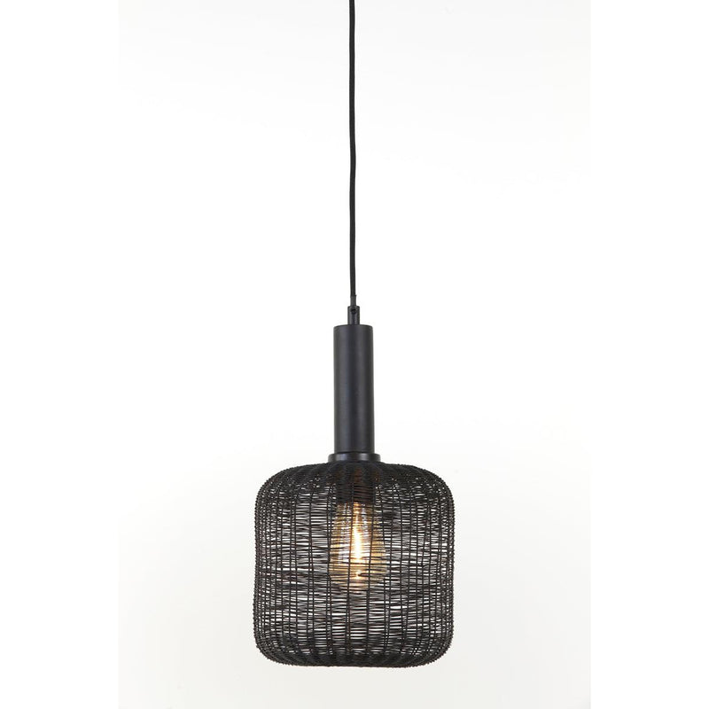 Light & Living hanglamp 22x40 Lekang mat zwart-LIGHT & LIVING [BO] (verlichting)-Bouwhof shop