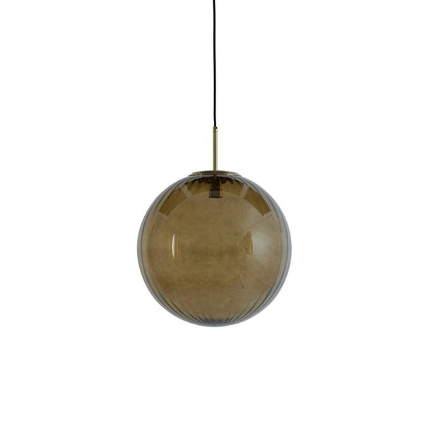 Light & Living hanglamp 40 Magdala glas bruin+goud-LIGHT & LIVING [BO] (verlichting)-Bouwhof shop