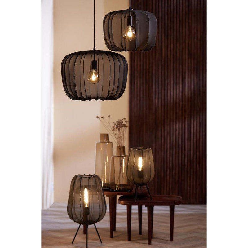 Light & Living hanglamp 40x30 Plumeria zwart-LIGHT & LIVING [BO] (verlichting)-Bouwhof shop