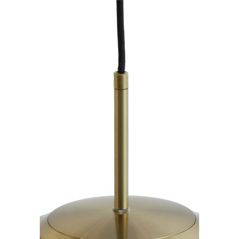 Light & Living hanglamp 48 Magdala glas bruin+goud-LIGHT & LIVING [BO] (verlichting)-Bouwhof shop