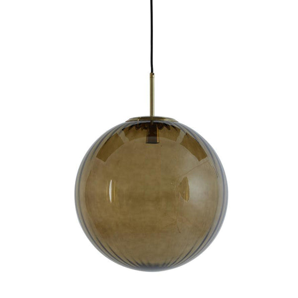 Light & Living hanglamp 48 Magdala glas bruin+goud-LIGHT & LIVING [BO] (verlichting)-Bouwhof shop