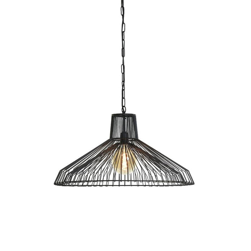 Light & Living hanglamp 65x37 Kasper mat zwart-LIGHT & LIVING [BO] (verlichting)-Bouwhof shop