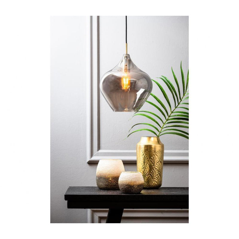 Hanglamp 27x29.5 Cm rakel antiek brons + smoke-LIGHT & LIVING [BO] (verlichting)-Bouwhof shop (6964095975600)