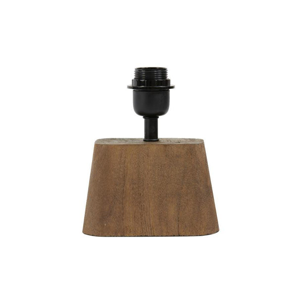 Light & Living lampvoet 16x10x11 Kardan hout mat zwart-LIGHT & LIVING [BO] (verlichting)-Bouwhof shop