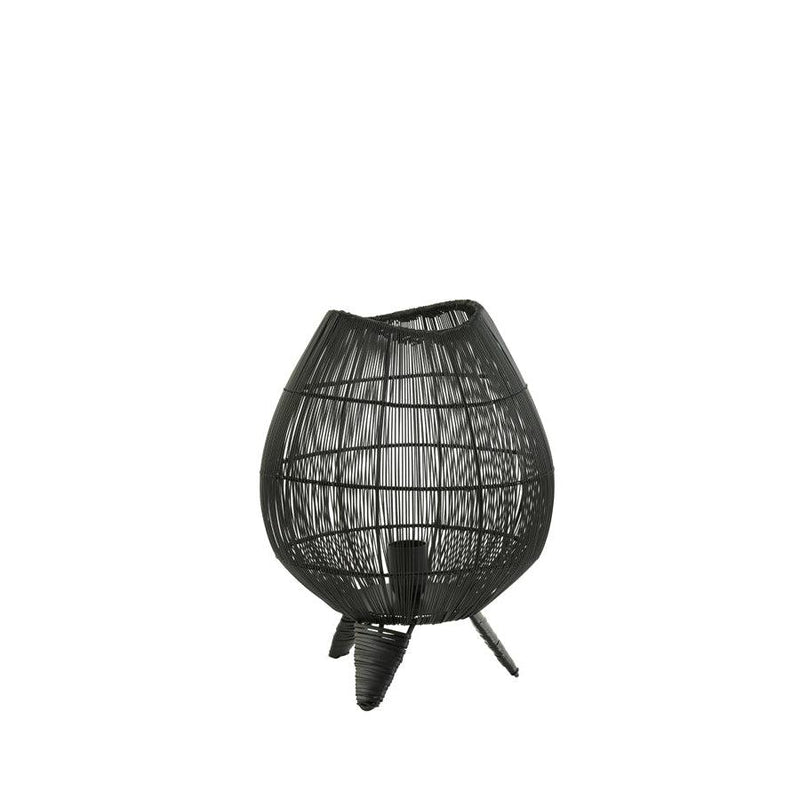 Light & Living tafellamp 28x37 Yumi mat zwart-LIGHT & LIVING [BO] (verlichting)-Bouwhof shop