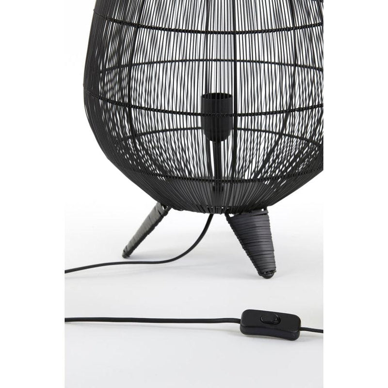 Light & Living tafellamp 32x47 Yumi mat zwart-LIGHT & LIVING [BO] (verlichting)-Bouwhof shop
