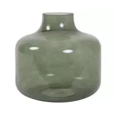Vaas 23x38 cm PHIENE glas donker groen-LIGHT & LIVING [BO] (wonen)-Bouwhof shop