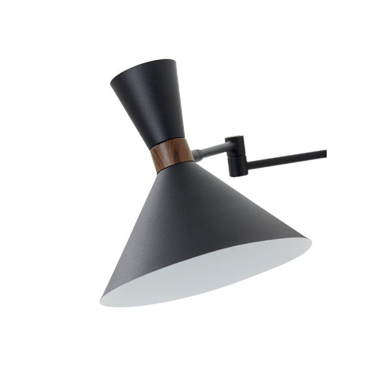 Light & Living wandlamp 25x25x50.5 Hoodies mat zwart-LIGHT & LIVING [BO] (verlichting)-Bouwhof shop