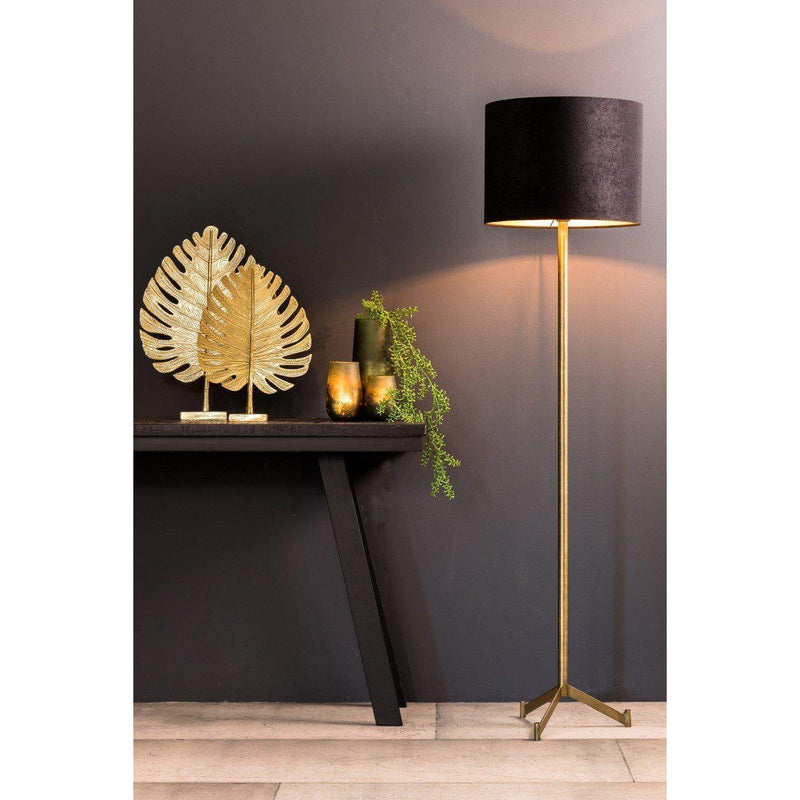 LIGHT & LIVING VLOERLAMP 30X30X131 CM DENNIS ANTIEK BRONS-LIGHT & LIVING [BO] (verlichting)-Bouwhof shop (6153328591024)