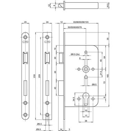 Lips binnendeur insteekslot psu 2420-50-14t24 pc72 lr-NAUTA (deuren)-Bouwhof shop (6156010225840)