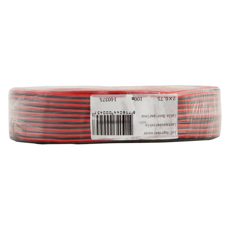 Luidsprekersnoer 2 x 0.75 mm². 100 m rood-zwart-SHI (electra)-Bouwhof shop