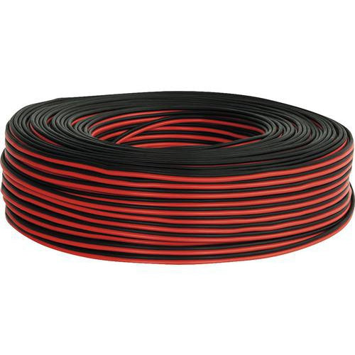 Luidsprekersnoer 2 x 0.75 mm². 100 m rood-zwart-SHI (electra)-Bouwhof shop