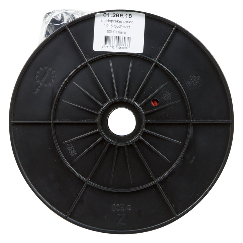 Luidsprekersnoer 2x1.5 Rood/zwart (100 meter)-SHI (electra)-Bouwhof shop (6135317102768)