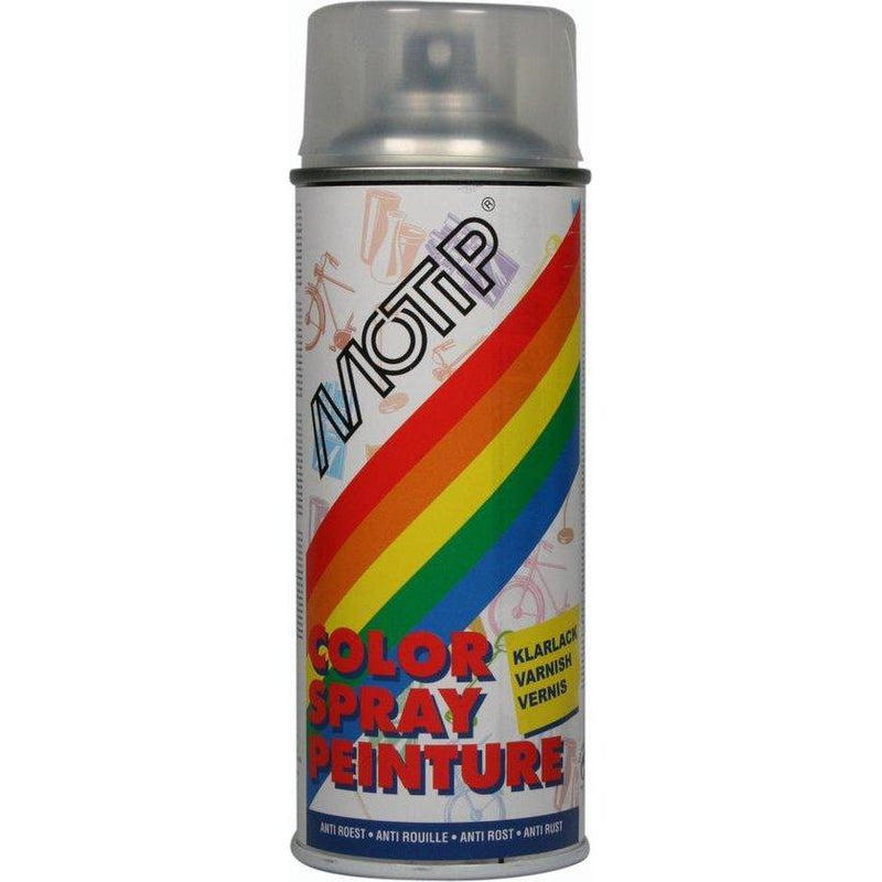 MOTIP COLOURSPRAY CLEAR VARNISH ALKYD SEMIMATT-AKZO NOBEL COATINGS (verf & behang)-Bouwhof shop (6198328033456)