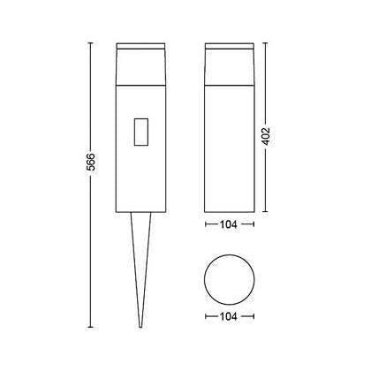 Hue outdoor wca calla 24v sokkel groot - uitbreiding-PHILIPS NEDERLAND (verlichting)-Bouwhof shop (6540329222320)