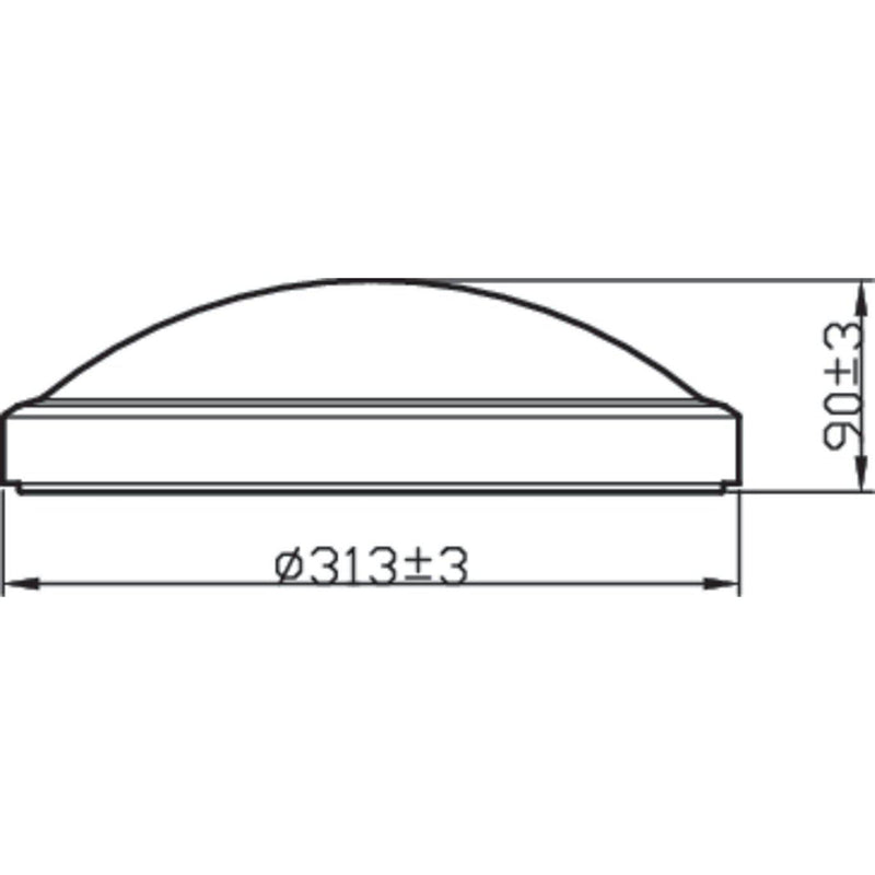 Philips Doris CL257 / Plafond Chrome / 17w-PHILIPS NEDERLAND (verlichting)-Bouwhof shop (6540329681072)