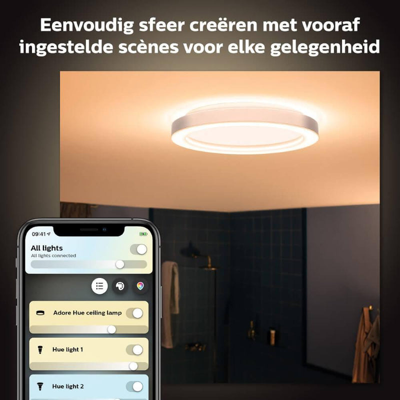 Philips Hue Adore plafondlamp ceiling lamp chrome 1x27W 24V-PHILIPS NEDERLAND [BO] (verlichting)-Bouwhof shop