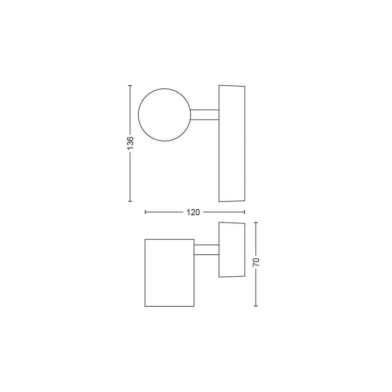 Philips Hue Adore single opbouw-spot- white-PHILIPS NEDERLAND [BO] (verlichting)-Bouwhof shop (7034087506096)