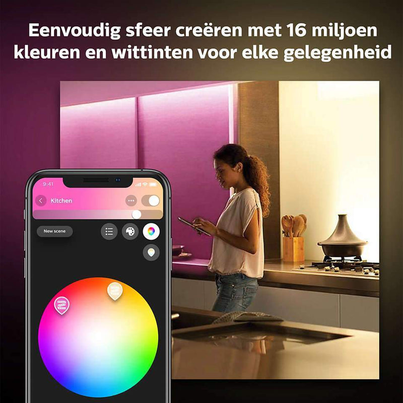 Philips Hue White and Color Ambiance Lightstrip Plus verlenging (1 meter)-PHILIPS NEDERLAND (verlichting)-Bouwhof shop (6162815254704)