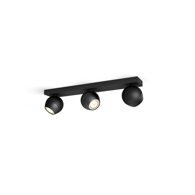 Philips Hue Buckram plafondlamp- black- 3x5W-PHILIPS NEDERLAND [BO] (verlichting)-Bouwhof shop (7034087866544)