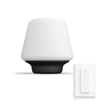 Philips Hue Wellness tafellamp - warm tot koelwit licht - zwart - 1 dimmer switch-PHILIPS NEDERLAND [BO] (verlichting)-Bouwhof shop (7034088489136)