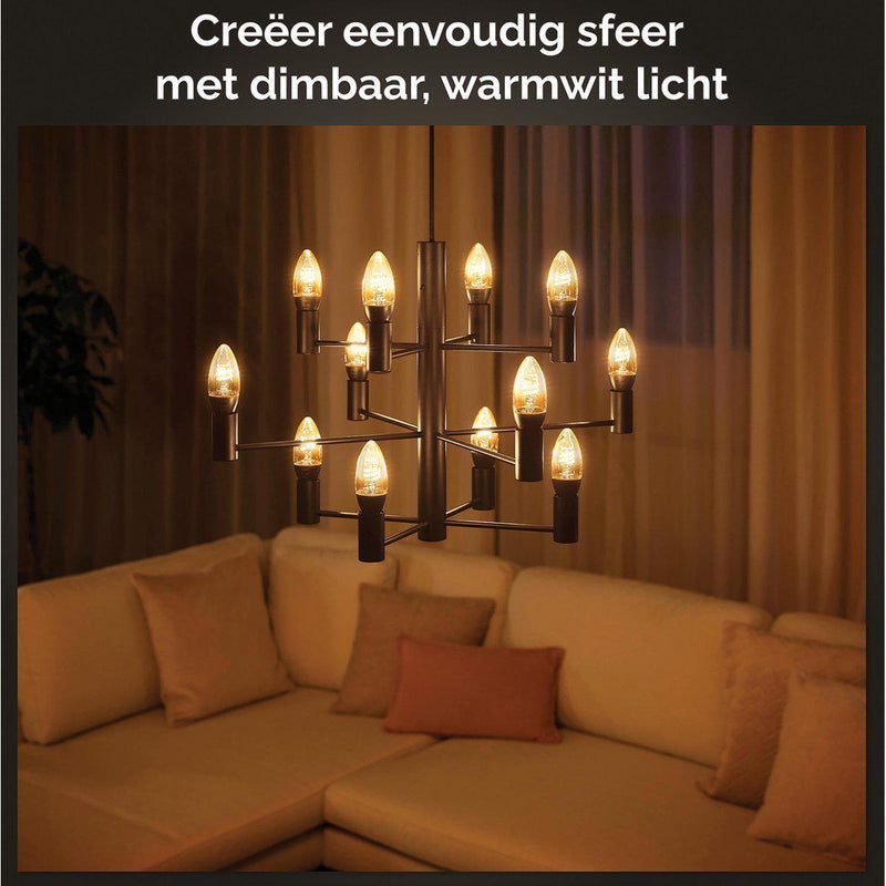 Philips Hue filamentkaars - warmwit licht - 1-pack - E14-PHILIPS NEDERLAND [BO] (verlichting)-Bouwhof shop (6933748318384)