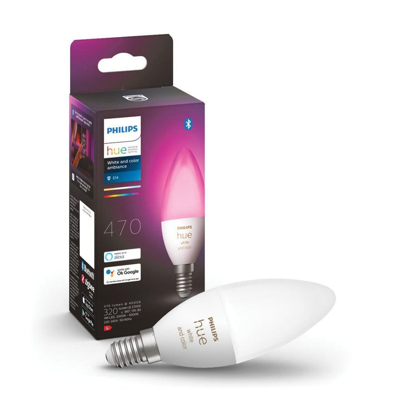 Philips Hue kaarslamp - wit en gekleurd licht - 1-pack - E14-PHILIPS NEDERLAND [BO] (verlichting)-Bouwhof shop (7001166577840)