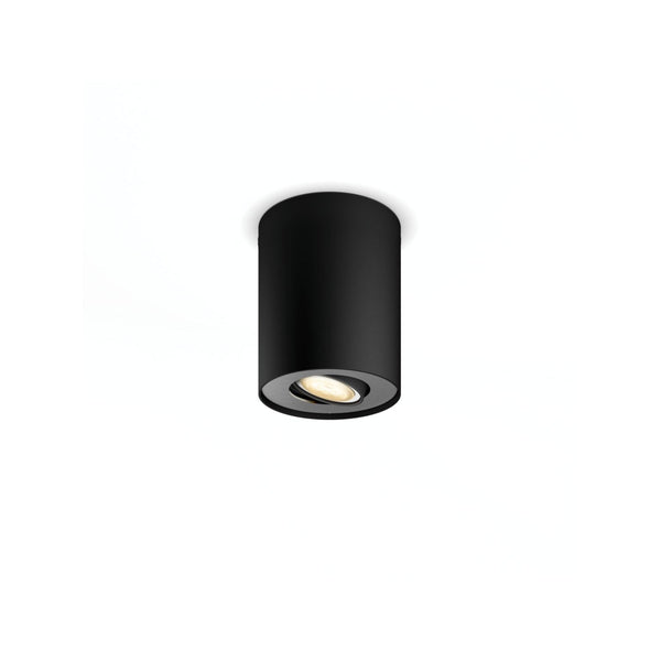 Philips Hue Pillar opbouwspot - warm tot koelwit licht - 1-spot - zwart - 1 dimmer switch-PHILIPS NEDERLAND [BO] (verlichting)-Bouwhof shop (7034088423600)