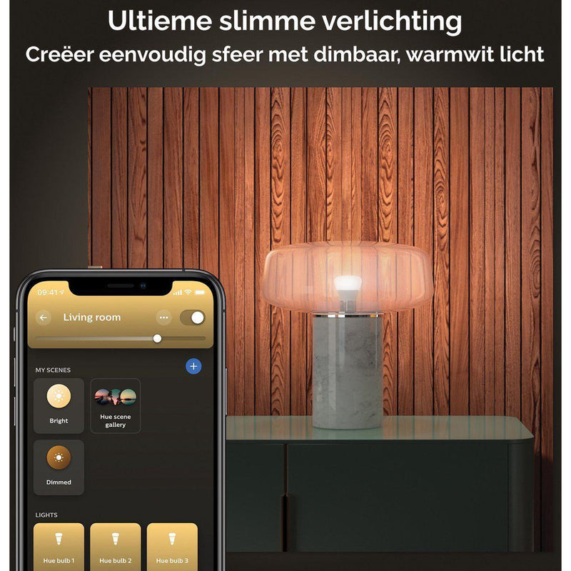 Philips Hue standaardlamp - warmwit licht - 1-pack - E27 - 1100lm-PHILIPS NEDERLAND [BO] (verlichting)-Bouwhof shop (6933747597488)