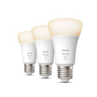 Philips Hue standaardlamp - warmwit licht - 3-pack - E27 - 800lm-PHILIPS NEDERLAND [BO] (verlichting)-Bouwhof shop (6933748809904)