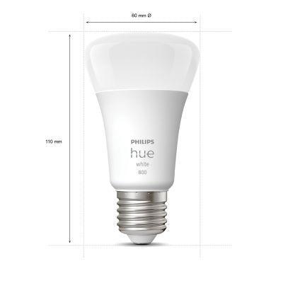 Philips Hue standaardlamp - warmwit licht - 3-pack - E27 - 800lm-PHILIPS NEDERLAND [BO] (verlichting)-Bouwhof shop (6933748809904)