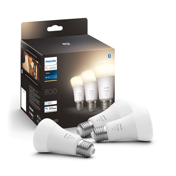 Philips Hue standaardlamp - warmwit licht - 3-pack - E27 - 800lm-PHILIPS NEDERLAND [BO] (verlichting)-Bouwhof shop (6933748809904)