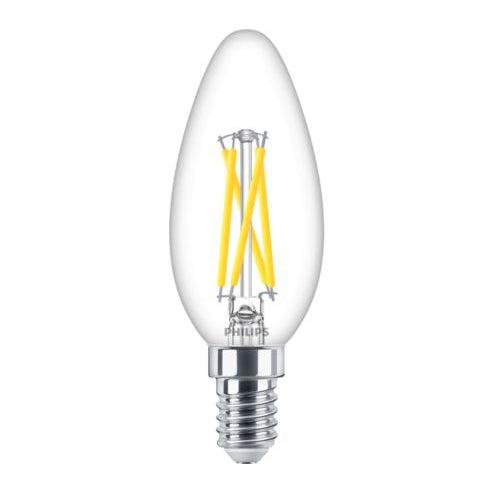 Philips LED Kaars E14 Transparant 25W Dimbaar Warm Wit Licht-PHILIPS NEDERLAND [BO] (lichtbronnen)-Bouwhof shop (7059802030256)