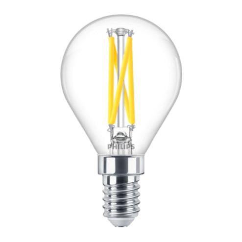 Philips LED Kogellamp E14 Transparant 25W Dimbaar Warm Wit Licht-PHILIPS NEDERLAND [BO] (lichtbronnen)-Bouwhof shop (7059802063024)