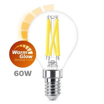 Philips LED Kogellamp Transparant 60W E14 Dimbaar Warm Wit Licht-PHILIPS NEDERLAND [BO] (lichtbronnen)-Bouwhof shop (7034087342256)