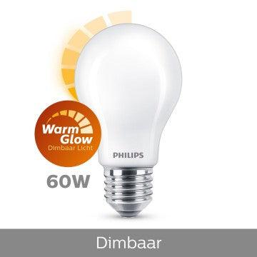 Philips LED Lamp E27 Mat 60W Dimbaar Warm Wit Licht-PHILIPS NEDERLAND [BO] (lichtbronnen)-Bouwhof shop (7034087178416)